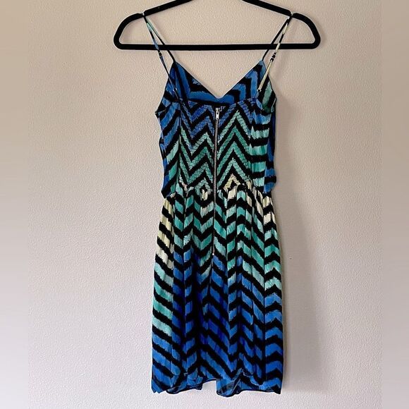 Parker, 100% Silk, Colorful Print, Womens Midi Dress. Fits Like a Small. - Picture 2 of 7